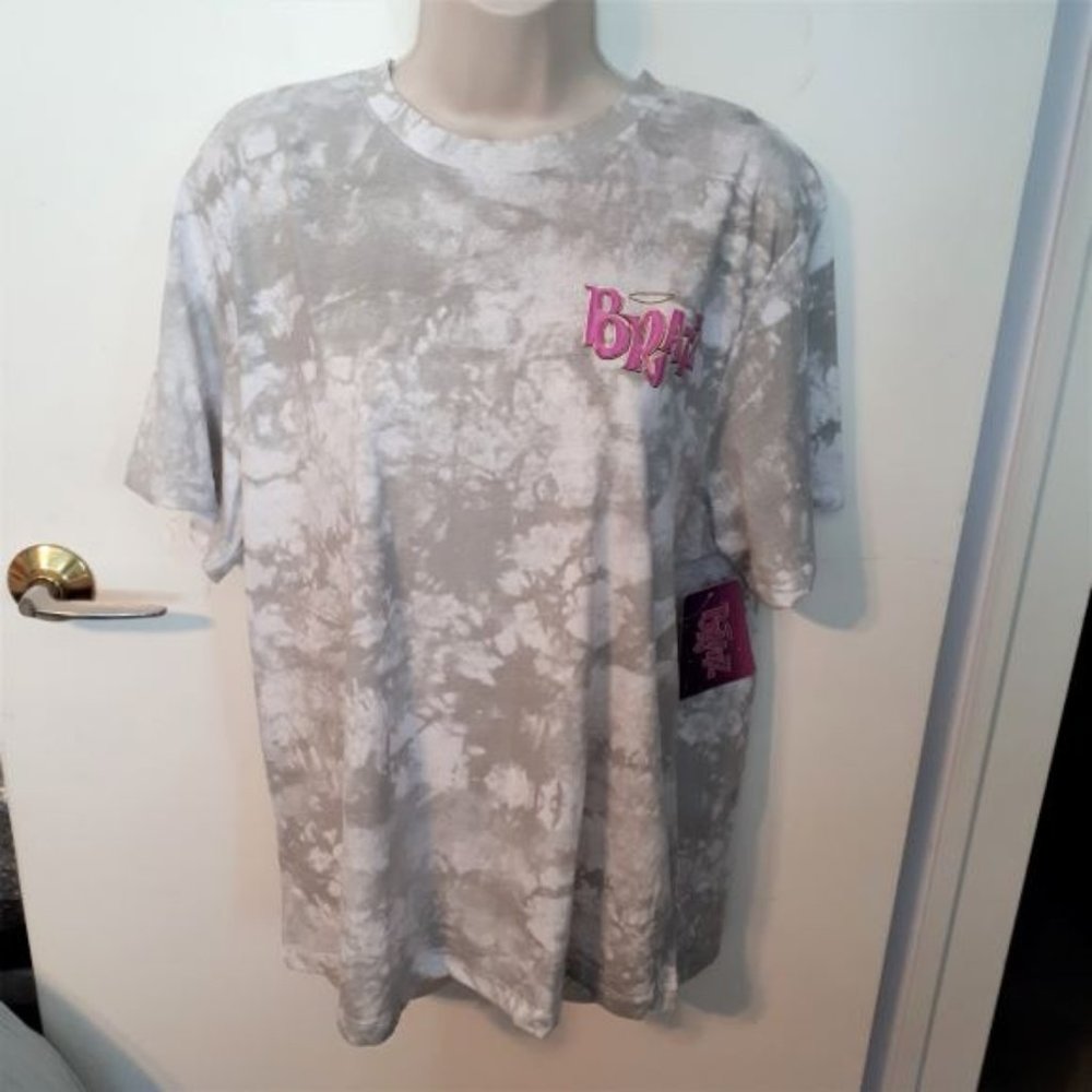 *NEW* BRATZ Retro Logo + Dolls Group Double Sided Tie-Dye T-Shirt Size Small